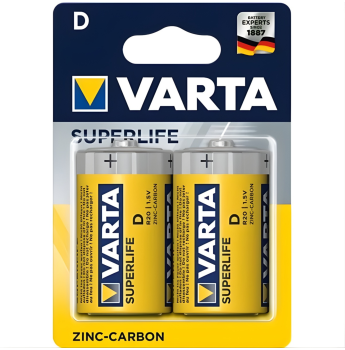 VARTA - Superlife D Zink Carbon 1.5V 2er-Pack